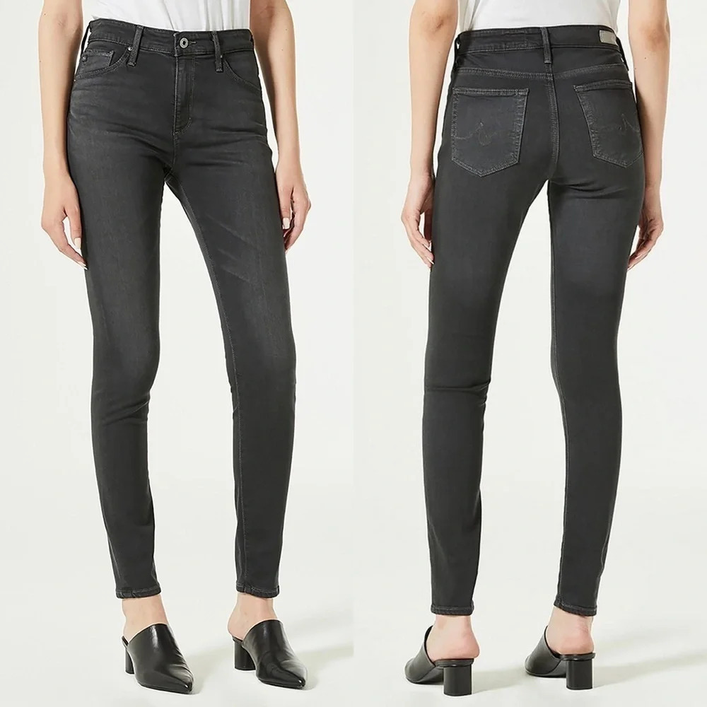 Ag Farrah High Rise Skinny Jeans Grey Mist Denim Casual Women’s 29